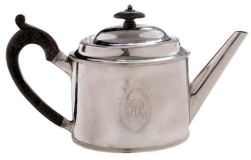 Hester Bateman English Silver Teapot
