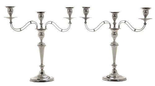 Pair of English Silver-Plate