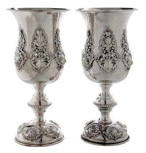 Pair of Sterling Chalices