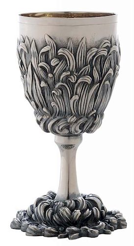 Floral Art Nouveau Style Goblet