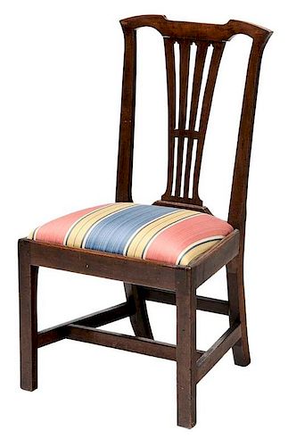 American Chippendale Walnut Side Chair