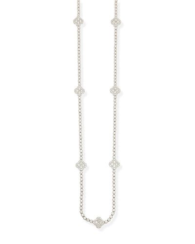 A diamond clover necklace