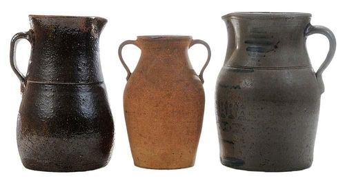 Three Pieces of Utilitarian Pottery