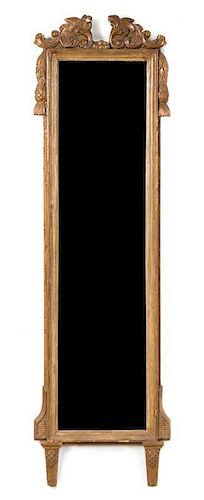 * A Continental Giltwood Pier Mirror Height 43 inches.