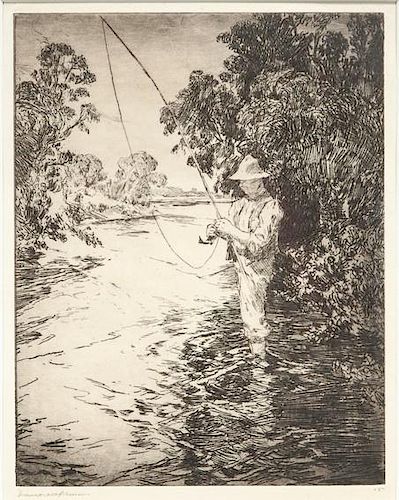 Frank W. Benson (1862-1951) Trout Stream