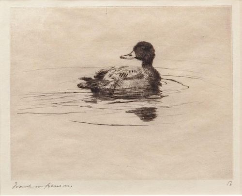 Frank W. Benson (1862-1951) Single Duck