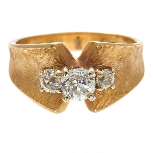 Diamond, 14k Yellow Gold Ring