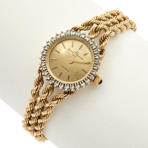 Ladies Baume & Mercier Diamond, 14k Wristwatch