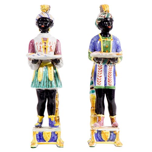 Pair Venetian Moorish Figures