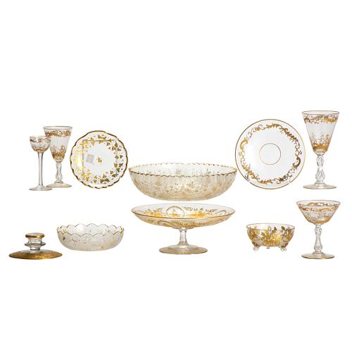 Collection of St. Louis Style Glass Ware