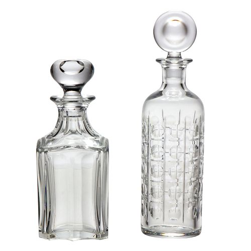 Two Baccarat Crystal Decanters