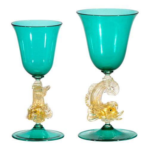 Set of Murano Glass Goblets