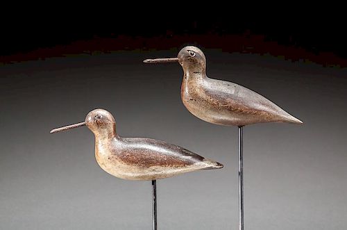 Dowitcher Pair by Mason Decoy Factory (1896-1924)