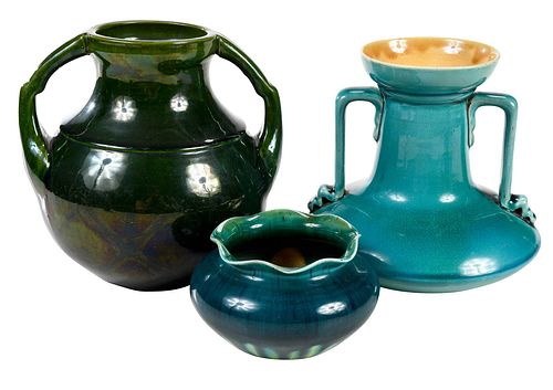 Three Vessels, Two Christopher Dresser for Linthorpe