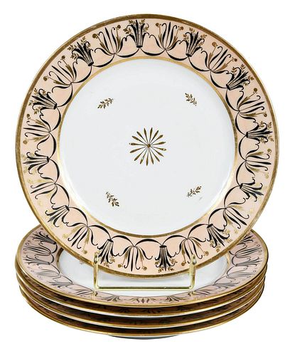 57 Gilt Porcelain Dinner Plates