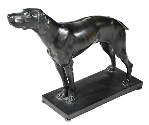 Sporting Bronze of a Dog