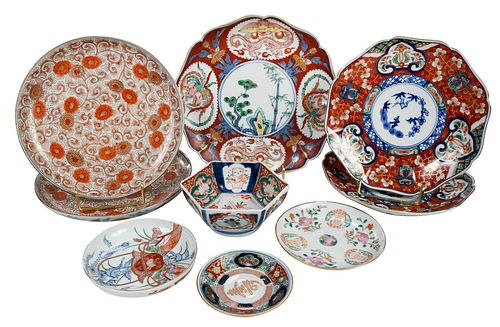 Nine Assorted Imari Table Objects