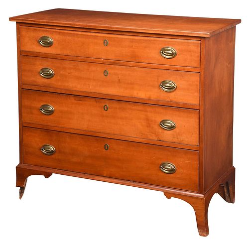 New England Federal Cherry Chest of Drawers