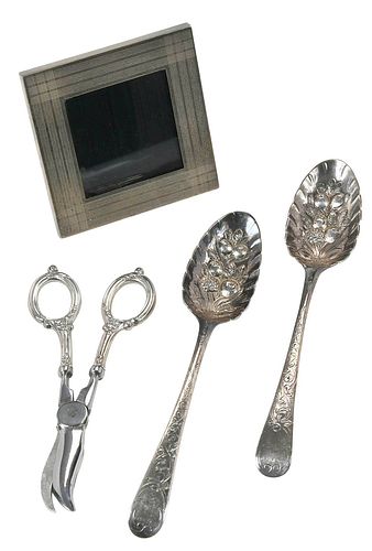 Four Assorted Silver Items, Tiffany