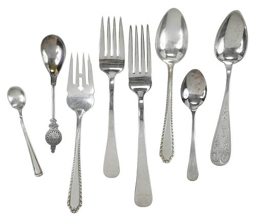 25 Pieces Assorted Silver Flatware