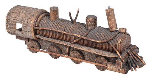Illinois Found Wood Locomotive 