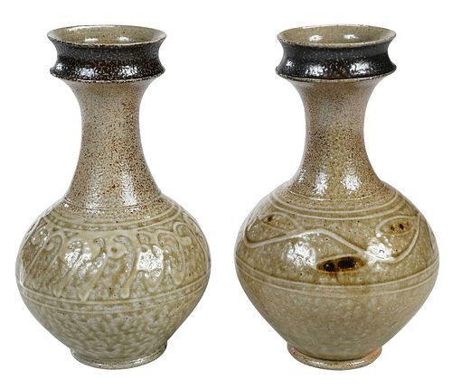 Two Mark Hewitt Vases