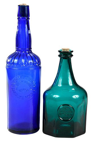 Two Southern Glass Bottles