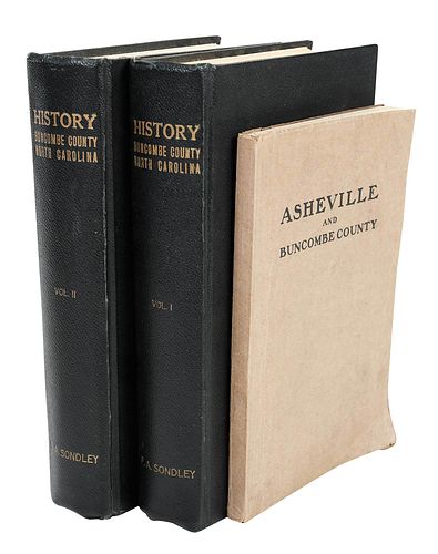 Two F. A. Sondley Asheville, N.C. History Titles