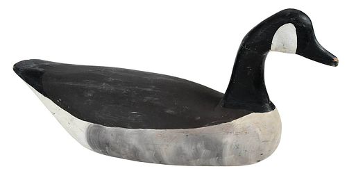 Charles Wilbur Carved and Painted Canada Goose Decoy