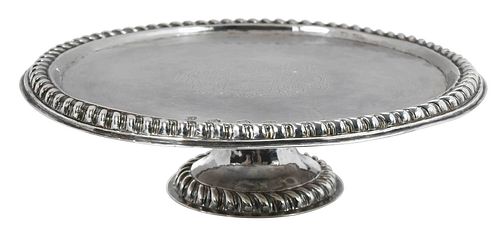 William and Mary English Silver Footed Salver