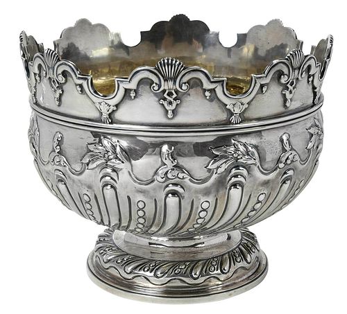 Cased Victorian English Silver Monteith