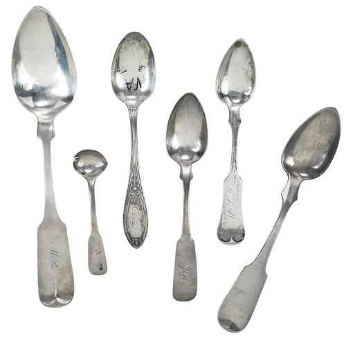 24 Southern Coin Silver Spoons