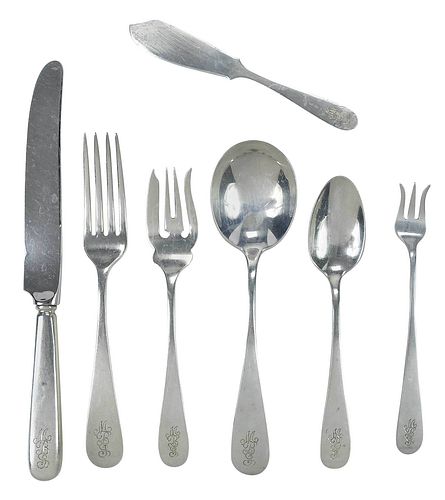 Schofield Old English Sterling Flatware, 91 Pieces