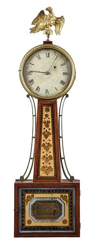 Rare Simon Willard Banjo Clock, Signed John R. Penniman