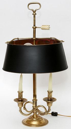 FRENCH STYLE BRASS BOUILLOTTE LAMP