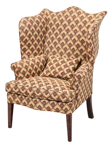 American Federal Mahogany Wing Back Easy Chair
