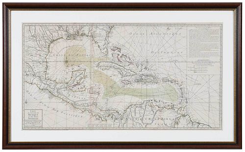 Buache & Dezauche - Map of the Gulf of Mexico