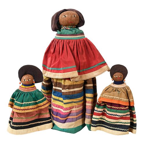 Three Early Seminole Dolls