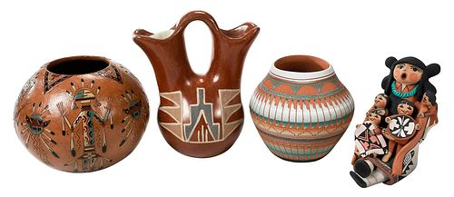Four Pieces of Pueblo Pottery