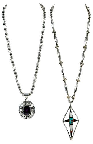 Two Southwestern Gemstone Necklaces