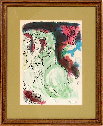 AFTER MARC CHAGALL COLOR LITHOGRAPH
