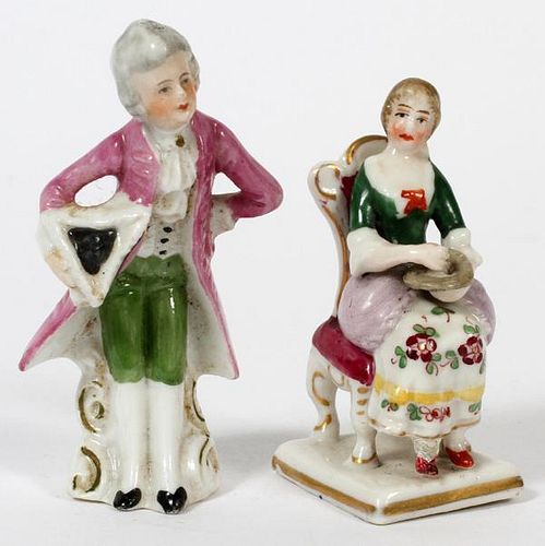 GERMAN PORCELAIN FIGURES EARLY 20TH C. TWO