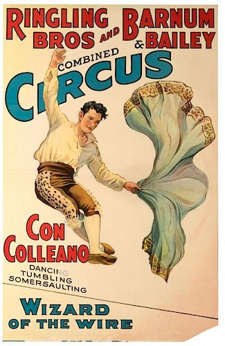 Ringling Brothers and Barnum & Bailey Combined Circus. Con Colleano. Wizard of the Wire