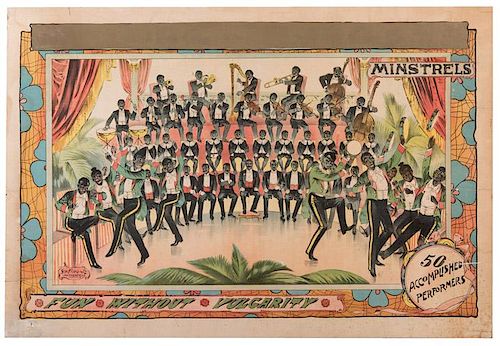 [Stock Poster] Minstrels. Fun Without Vulgarity. 50 Accomplished Performers.