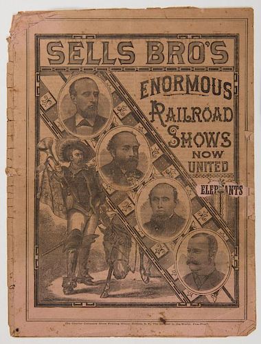 Sells Brothers Enormous Railroad Shows Courier.