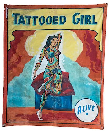 Tattooed Girl. Alive.
