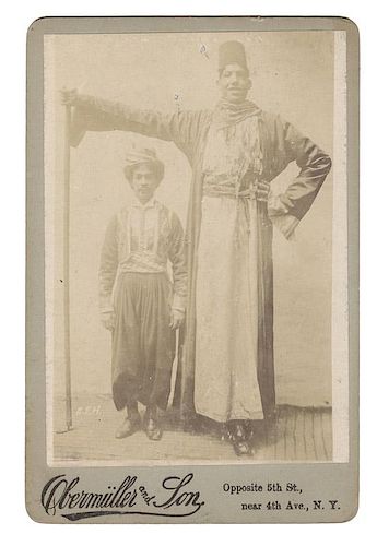 The Egyptian Giant Sideshow Cabinet Card.