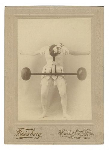 Inez Palmer. Strongwoman Cabinet Card.