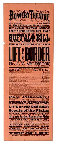 Buffalo Bill: Life on the Border, at the Bowery Theater.