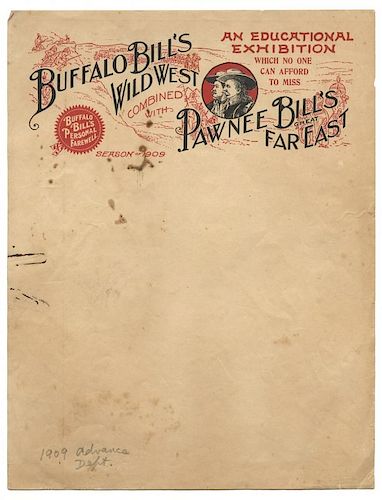 Buffalo Bill Letterhead.